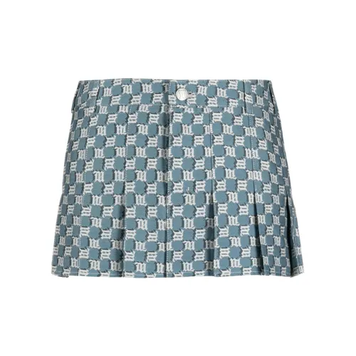 Misbhv Monogram-print Jacquard Miniskirt