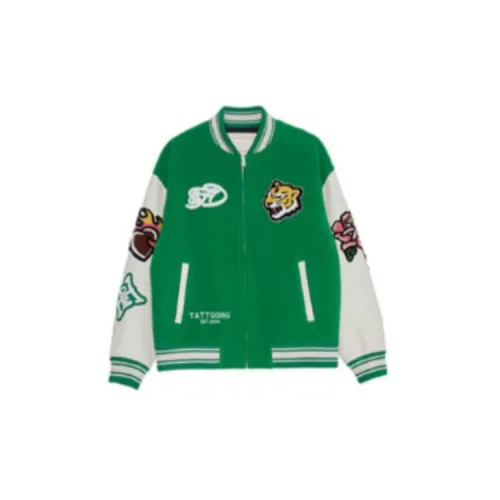 Ed Hardy Baseball Jerseys Men Green