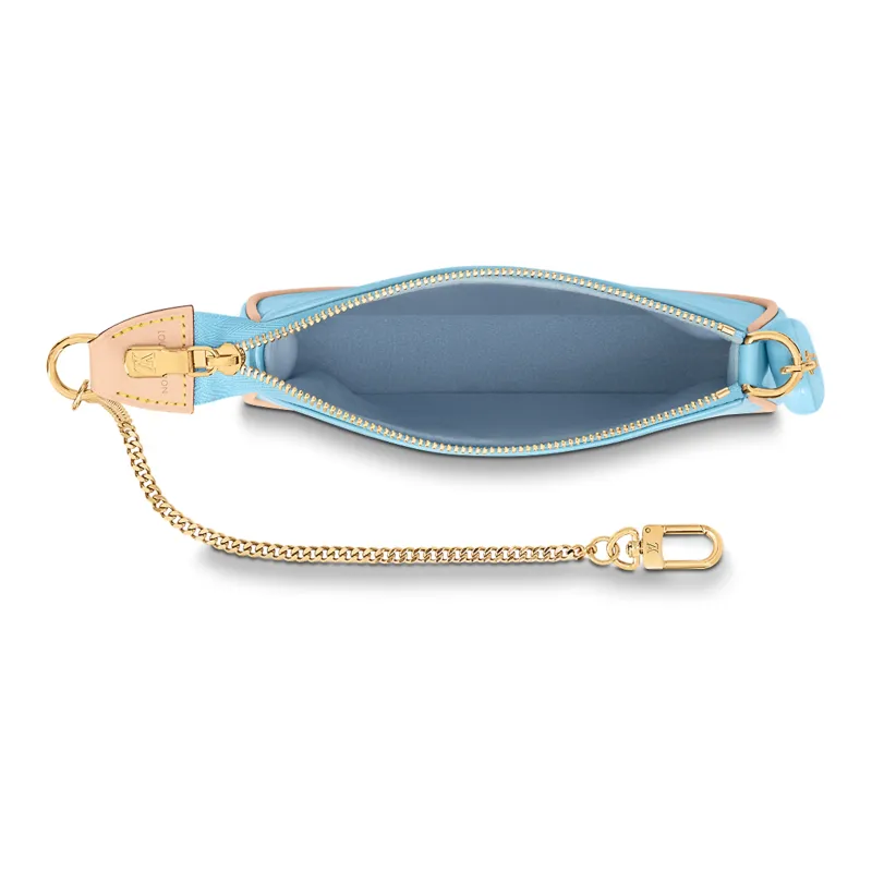 LOUIS VUITTON Mini Pochette Accessories Lillipop Blue-3