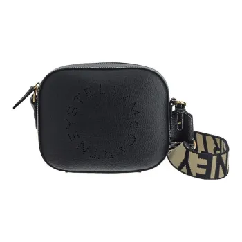 Stella McCartney Logo Perforated Strapped Crossbody Bag