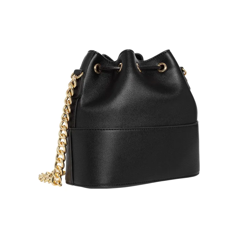LOVE MOSCHINO Polyurethane Bucket Bags Shoulder Bag Crossbody Bag Handbag Women's Black-1