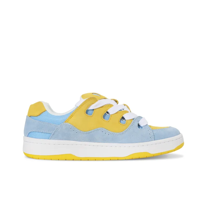 Ollieskate Bake Slip Resistant Skateboard Shoes Unisex Blue Yellow-1