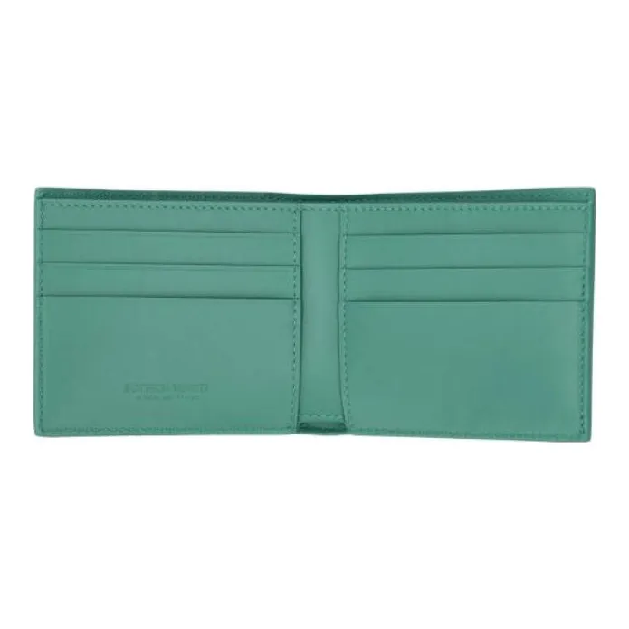 Bottega Veneta Cow Leather Wallet Men's Green-3