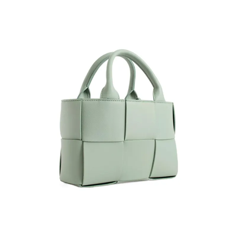 Bottega Veneta Candy Arco Tote Bag Micro Intreccio Sage Green-1