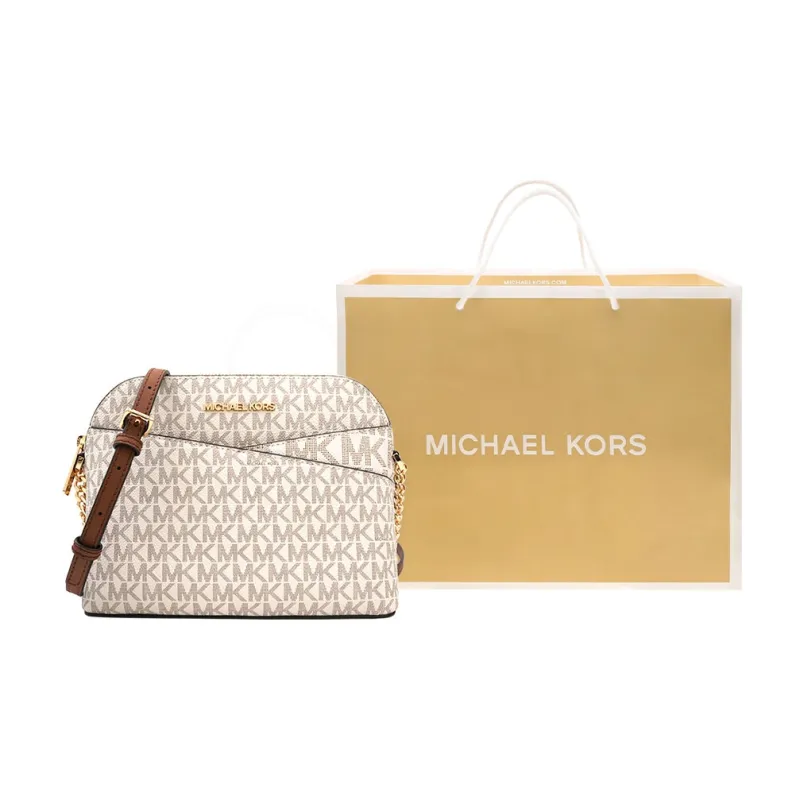 MICHAEL KORS Jet Set Travel PVC Dome Bag Commute Shoulder Bag Crossbody Bag Regular Women's Vanilla White-4
