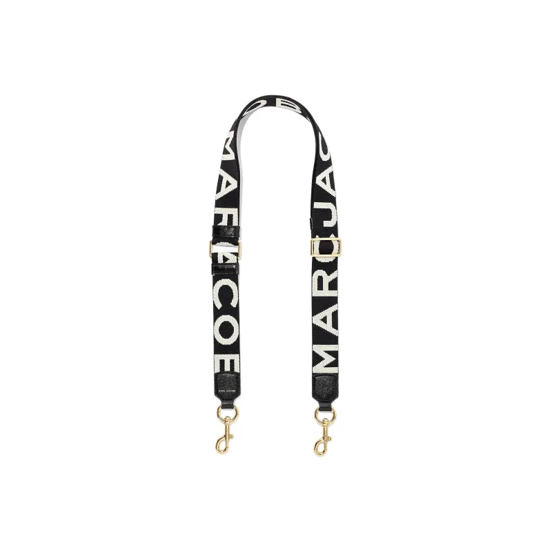 MARC JACOBS The Thin Logo Webbing Strap-0