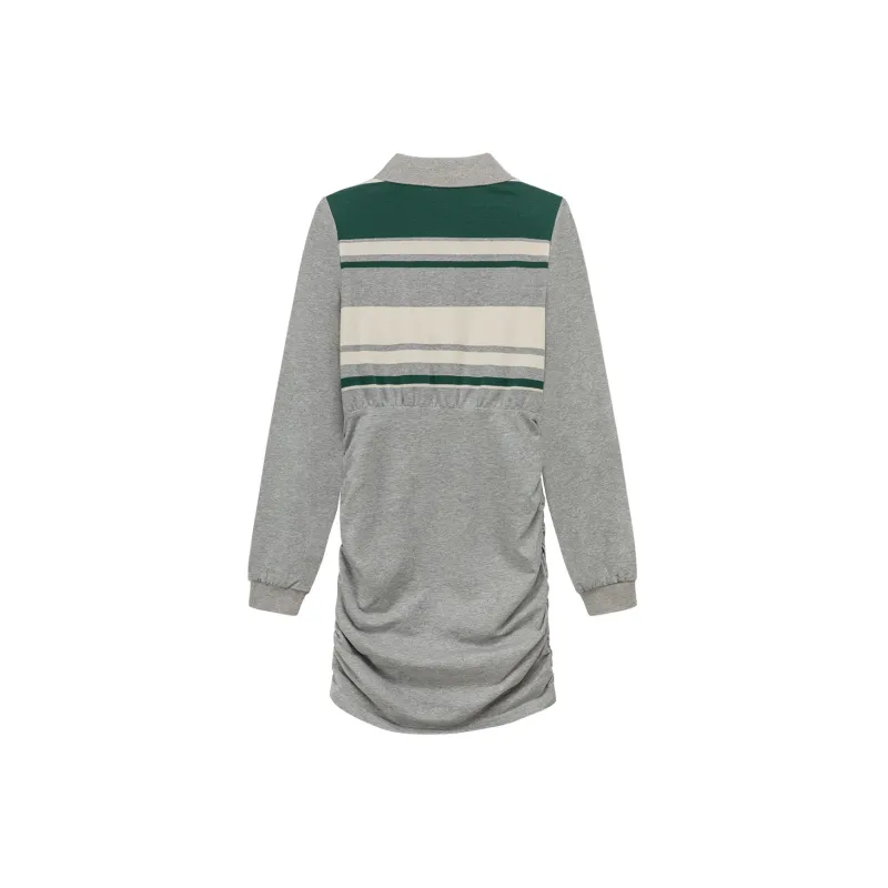CHUU Long Sleeved Dresses Women's Gray-1
