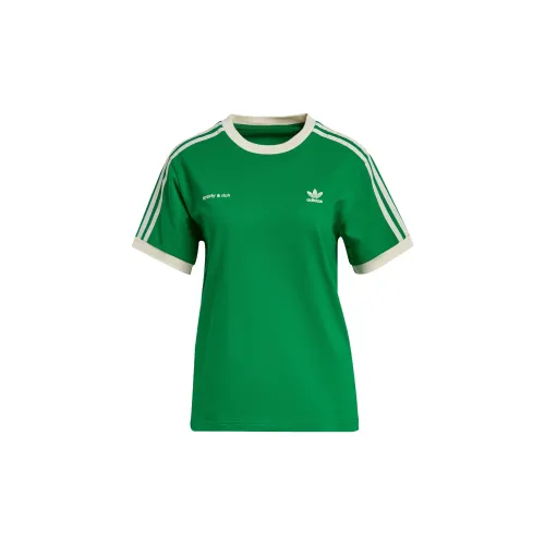 Sporty & Rich X Adidas Originals Sporty & Rich X Adidas Ringer T-Shirts Women's Green