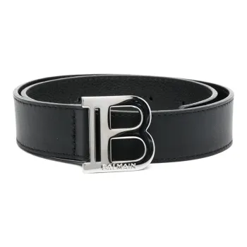 BALMAIN Logo buckle Leather Belt