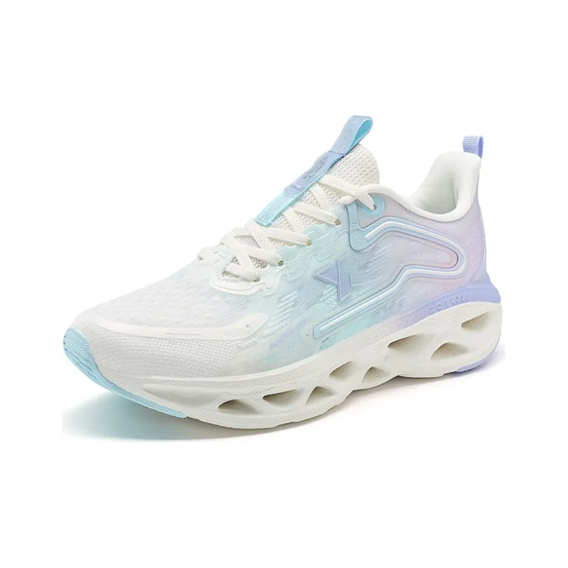 XTEP Shock Absorption Spinning 10.0 Running Shoes Women's Low Top Purple/Blue-1