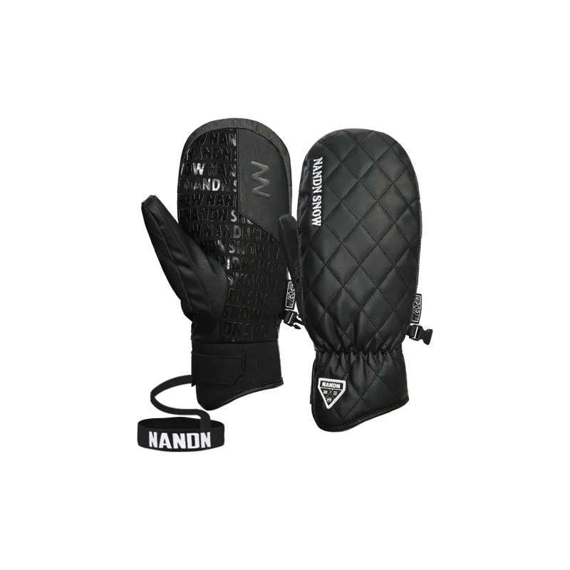 NANDN Ski Gloves Moisture Wicking Insulated For Cold Weather Fingerless Gloves-1
