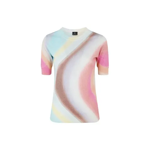 Paul Smith Vortex Pattern Series T-Shirts Women's Multicolor