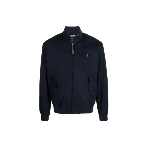 Polo Ralph Lauren Embroidered-logo Lined Windbreaker Navy Blue