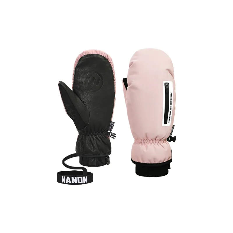 NANDN Ski Gloves Insulated For Cold Weather Anti Slip And Wear Resistant Fingerless Gloves Unisex-6