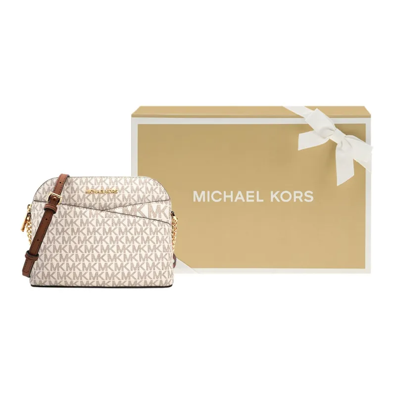MICHAEL KORS Jet Set Travel PVC Dome Bag Commute Shoulder Bag Crossbody Bag Regular Women's Vanilla White-5