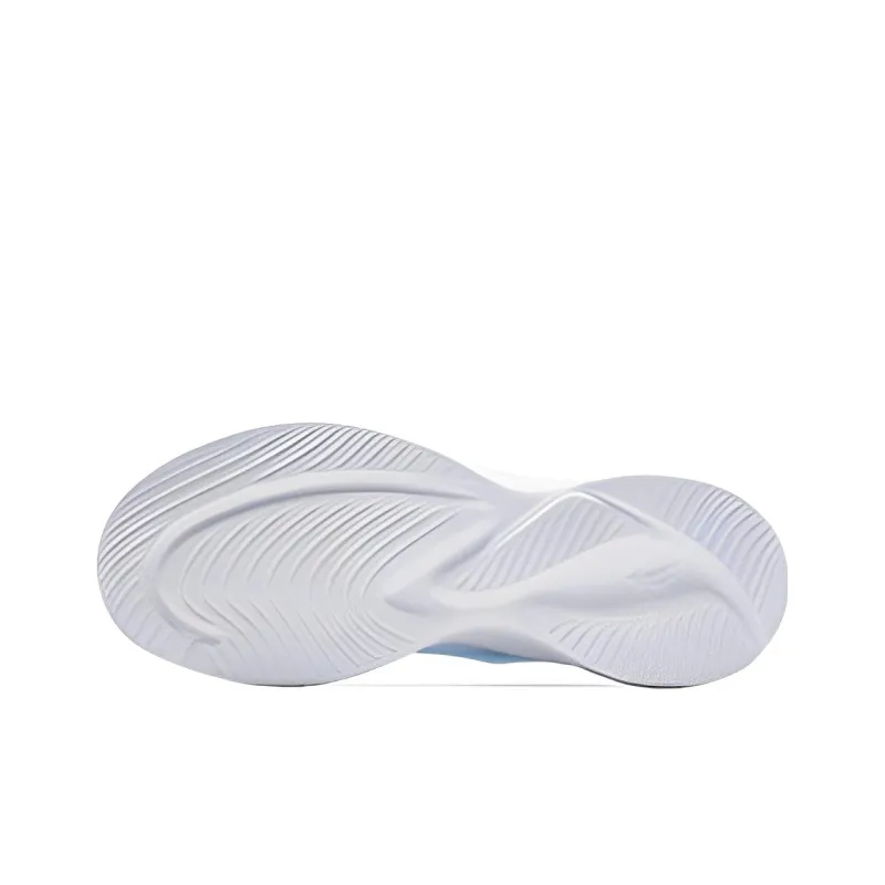 QIAODAN Anti Slip And Wear Resistant Lightweight Low Top Running Shoes Men's White Blue-4
