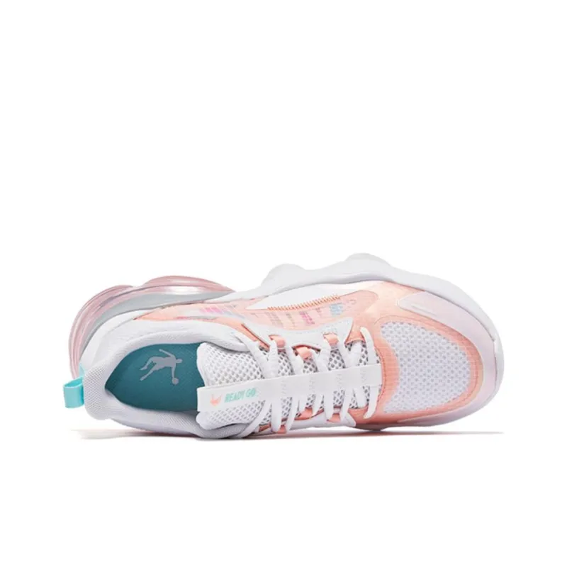 QIAODAN North Meditation 2.0 Running Shoes Women's Low Top White/Blue/Pink-3