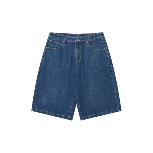 COUNTRY MOMENT Denim Shorts Men Blue