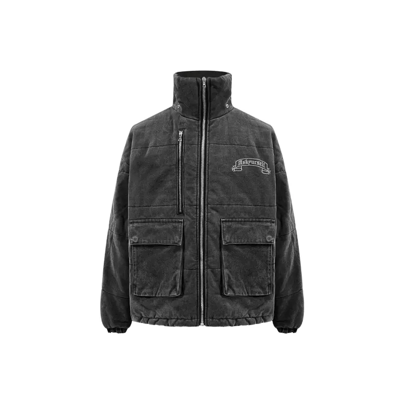 Askyurself Puffer Jacket Unisex Black-1