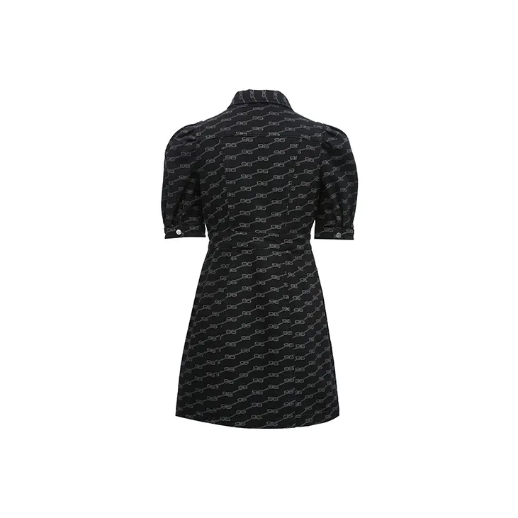 ONLY Short Sleeved Dresses Women's Dark Denim Gray DARK GREY DENIM-1