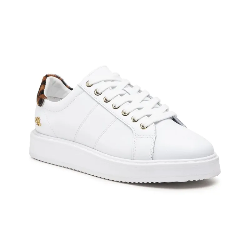 Polo Ralph Lauren Angeline Low-Top Stylish Skateboarding Shoes Women's White-2