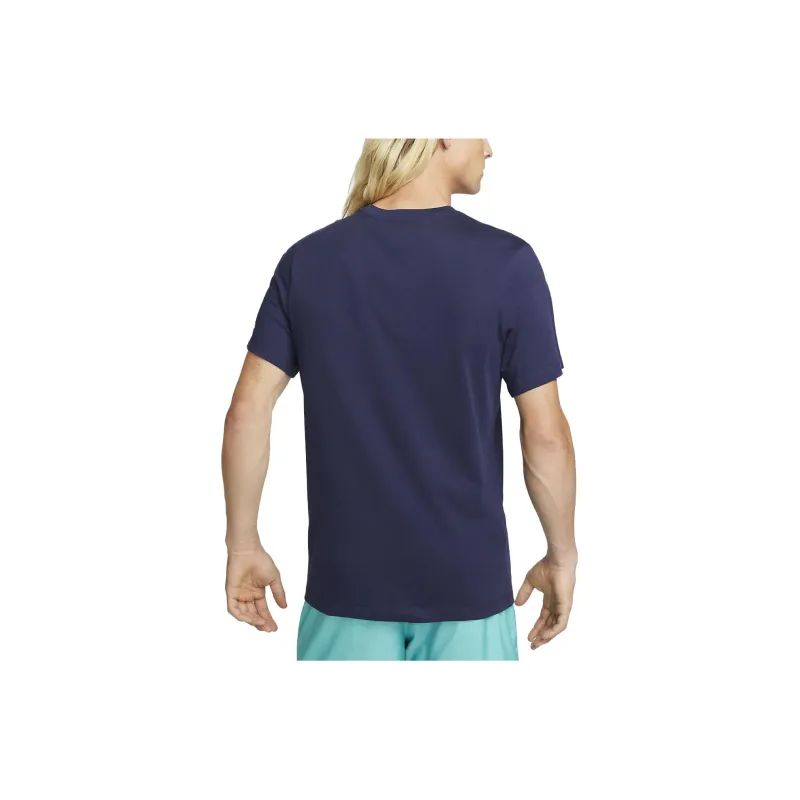 Nike T Shirts Men Dark Blue-1