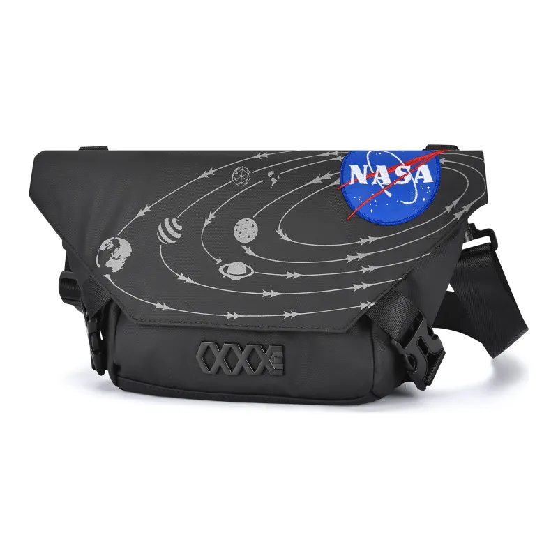 COEXISTENCE, Collaboration Oxford Shoulder Bag, Crossbody Bag Unisex Black-3