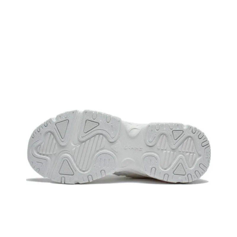 LiNing New Pace 3.0 Anti Slip Wear Resistant Low Top Sports Casual Shoes Women's Ivory-4