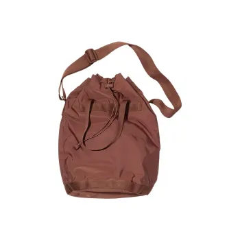 UNIQLO U Collection Polyamide Bucket Bag Handbag Shoulder Bag Crossbody Bag Regular Unisex Light Brown