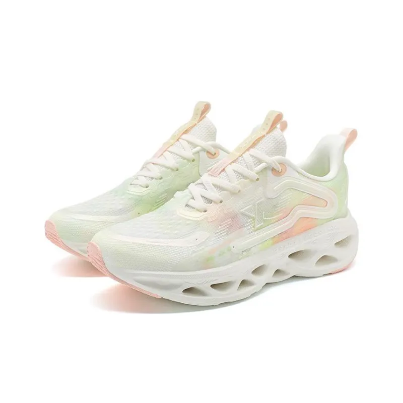 XTEP Shock Absorption Spinning 10.0 Running Shoes Women's Low Top Cyan/Pink-2