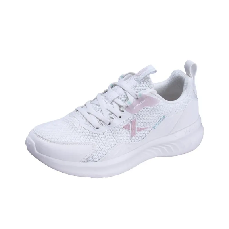 XTEP X FLOW Slip Resistant, Abrasion Resistant, Breathable Low Top Running Shoes Women's Beige Pink-1