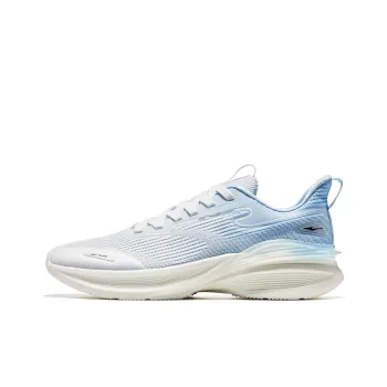 Erke Running Shoes Men Low Top Erke White/Light Oxygen Blue