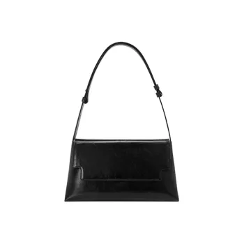 FIND KAPOOR Artificial Leather Small Square Bag Shoulder Bag Regular Women's Black/Ivory White/Dark Blue
