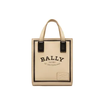 BALLY Crystalia Calfskin Tote Bag Shopping Bag Handbag Shoulder Bag Crossbody Bag Mini Women's Light Beige