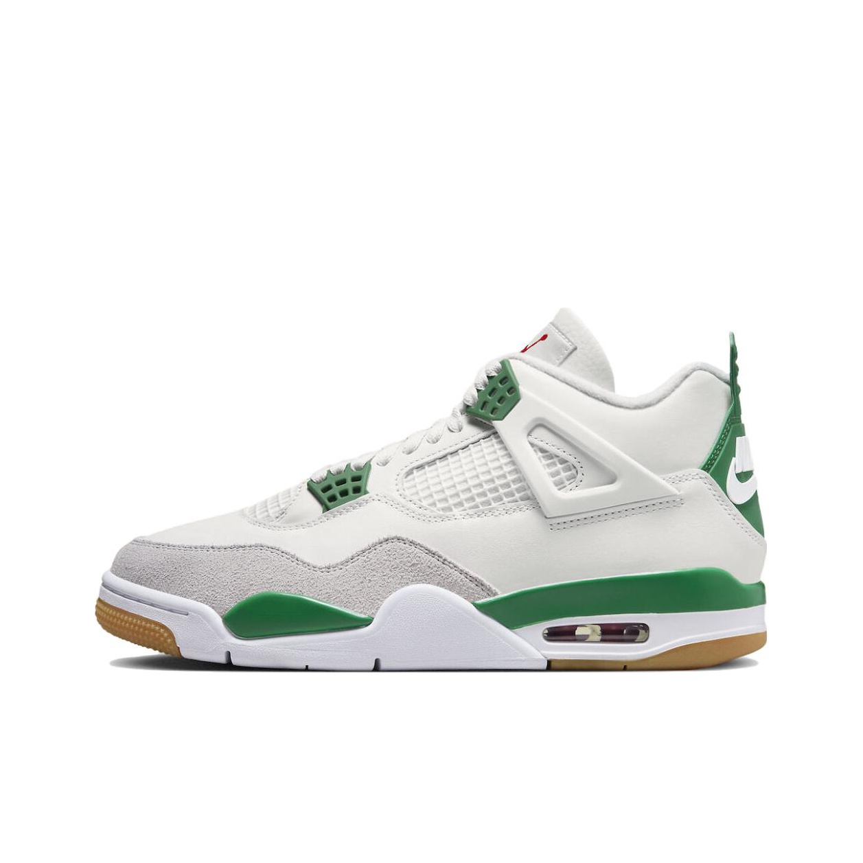 Air jordan 4 white green sale