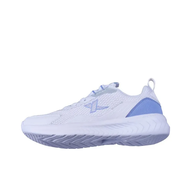 XTEP Hydrogen Wind Anti Slip And Wear Resistant Breathable Low Top Running Shoes Women's White Purple-2