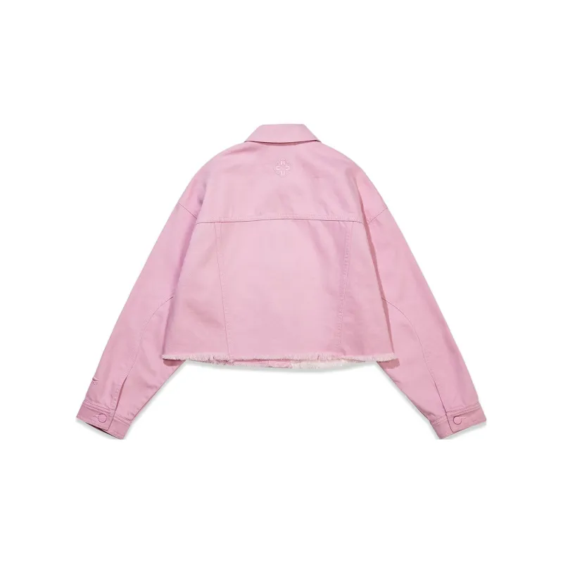 LiNing Sports Trend Series Denim Jacket Women's Pink-1