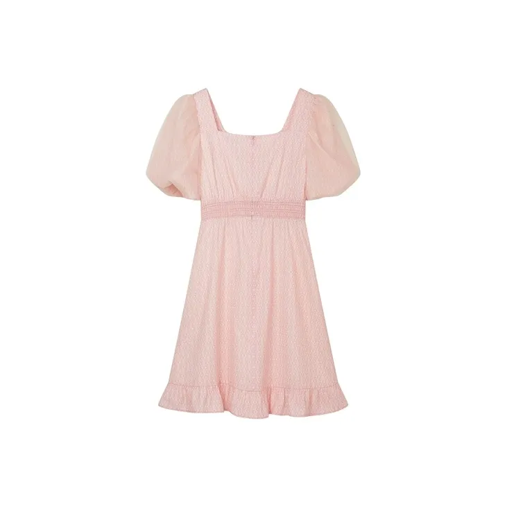 Teenie Weenie Short Sleeved Dresses Women's Light Pink-1