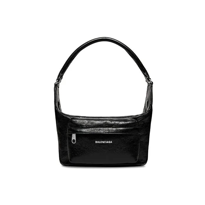 Balenciaga Raver Medium Bag With Handle Black-0