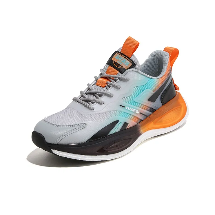 HUANQIU Height Increasing Low Top Sports Casual Shoes Men's Gray-1