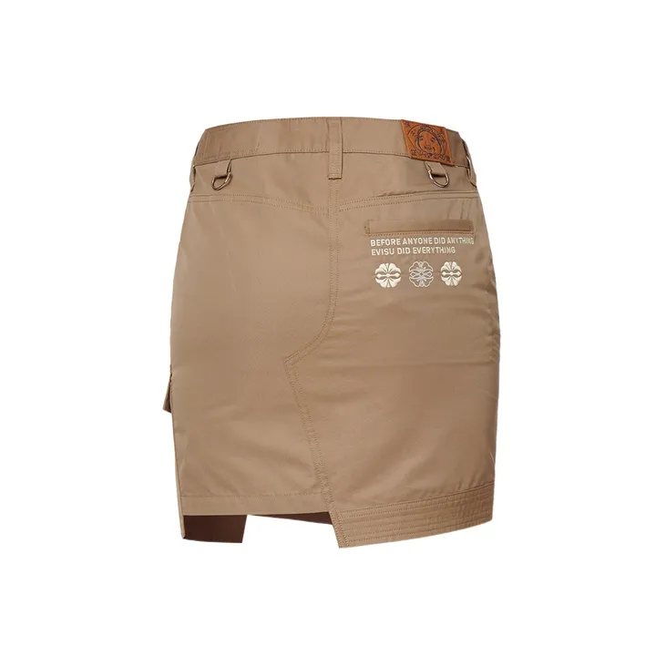 EVISU Casual Short Skirts Women's Khaki-1