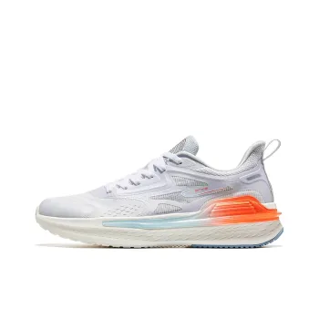 Erke Low Top Running Shoes Men's White Orange Comfortable And Versatile
