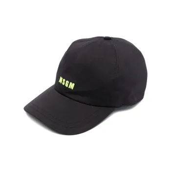 MSGM Logo-Embroidered Curved Peak Baseball Cap
