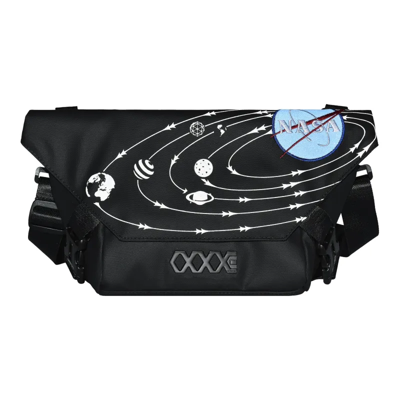 COEXISTENCE, Collaboration Oxford Shoulder Bag, Crossbody Bag Unisex Black-1