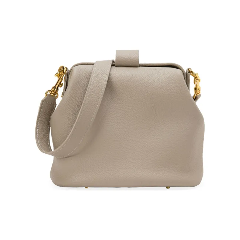 VENOF Cow Leather Doctor Bag Bucket Bag Crossbody One Shoulder Women's Multicolor-7