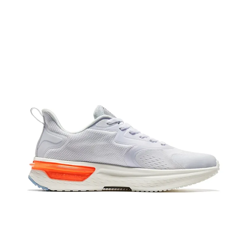 Erke Low Top Running Shoes Men's White Orange Comfortable And Versatile-1