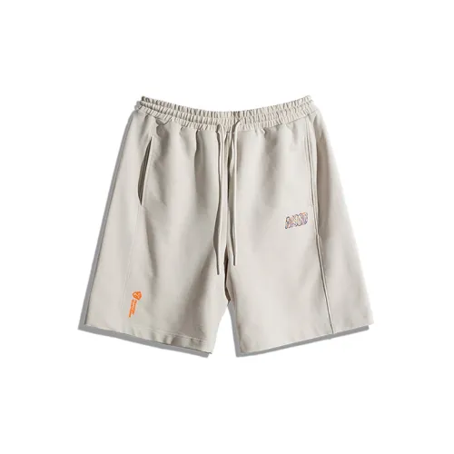 Monster Guardians Casual Shorts Men Beige Off White