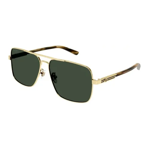 PRADA Metal Aviator Sunglasses Unisex Gold