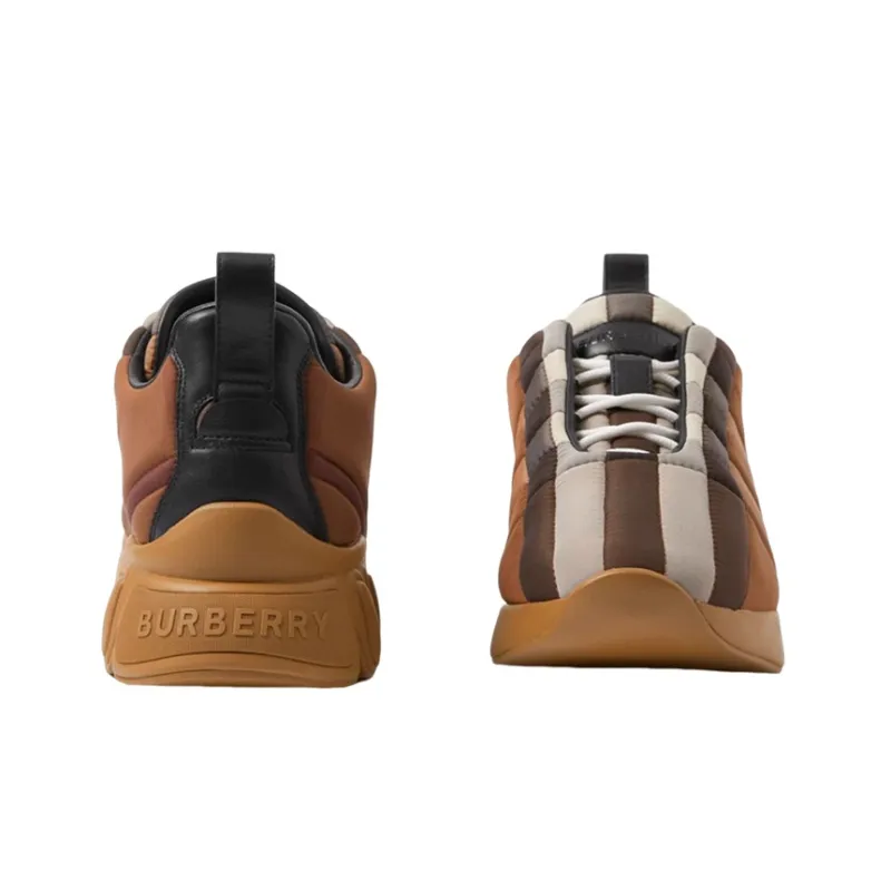 Burberry Quilted Classic Trainers Brown-3