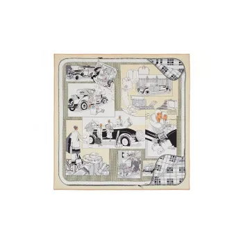 HERMES Silk Scarves Unisex Multicolor